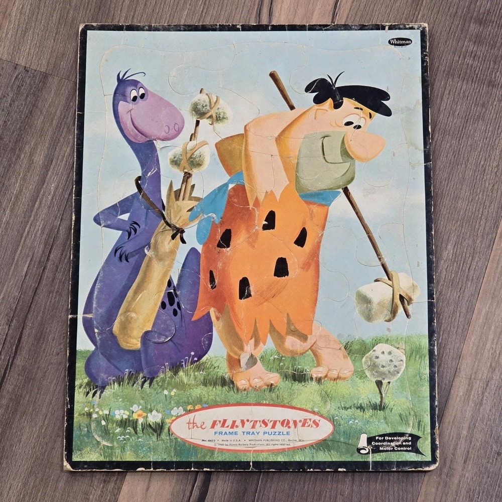 1950s 70s Tray Puzzles Disney Mickey Minnie Mouse Flintstones Woody Woodpecker - Picture 9 of 16